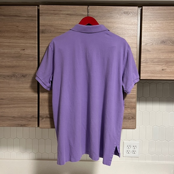 Polo Ralph Lauren Men’s Custom Fit Lavender Short Sleeve Collared Shirt XL - Picture 3 of 5
